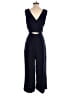 J.Crew 100% Polyester Solid Blue Jumpsuit Size 4 - photo 2