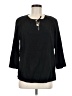 Assorted Brands 100% Cotton Black 3/4 Sleeve Blouse Size M - photo 1