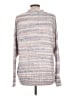 J.Crew Factory Store Stripes Silver Pullover Sweater Size L - photo 2