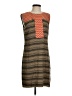 THML 100% Rayon Chevron-herringbone Brown Casual Dress Size S - photo 1