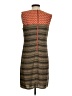 THML 100% Rayon Chevron-herringbone Brown Casual Dress Size S - photo 2