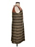 THML 100% Rayon Chevron-herringbone Brown Casual Dress Size S - photo 4