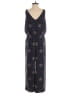Ann Taylor LOFT 100% Polyester Paisley Blue Jumpsuit Size XXS - photo 2