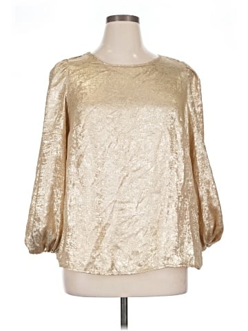 Shein Curve 3/4 Sleeve Blouse (view 1)