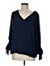 Vince Camuto 100% Polyester Blue 3/4 Sleeve Blouse Size M - photo 1