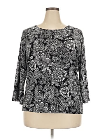 M Collection 3/4 Sleeve Blouse (view 1)