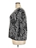 M Collection Silver Black 3/4 Sleeve Blouse Size 2X - photo 5