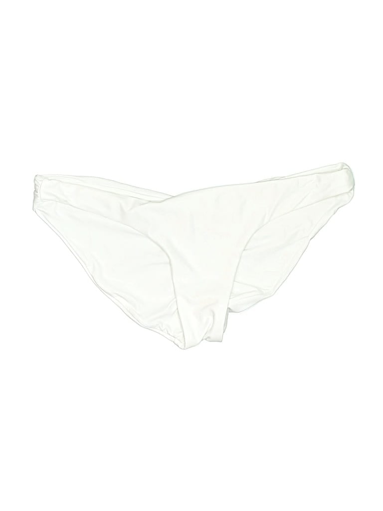 Pre-owned Pilyq Swimsuit Bottoms In Ivory