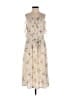 Zara Basic 100% Polyester Floral Ivory Casual Dress Size S - photo 1
