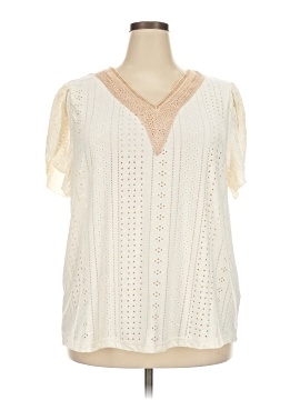 Shein Curve Short Sleeve Blouse