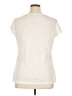 Essentials 100% Polyester Ivory Short Sleeve Top Size XL - photo 2