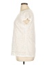 Essentials 100% Polyester Ivory Short Sleeve Top Size XL - photo 5