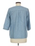 Gap Blue 3/4 Sleeve Blouse Size M - photo 2