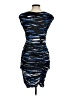 BCBGMAXAZRIA Graphic Blue Cocktail Dress Size M - photo 2