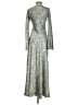 Open Edit 100% Polyester Gray Casual Dress Size S - photo 2