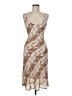 Final Touch Animal Print Tan Cocktail Dress Size M - photo 1