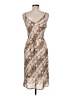 Final Touch Animal Print Tan Cocktail Dress Size M - photo 2
