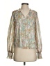 Aqua 100% Polyester Green Long Sleeve Blouse Size XS - photo 1