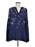 Caslon 100% Viscose Blue Long Sleeve Blouse Size M - photo 1