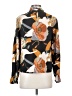 Shein 100% Polyester Floral Black Long Sleeve Blouse Size 4 - photo 2