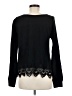 The Kooples Black Long Sleeve Top Size Med (2) - photo 2