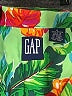 Gap 100% Rayon Tropical Green Short Sleeve Blouse Size S - photo 7