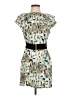 Assorted Brands 100% Polyester Print Teal Cocktail Dress Size XS (estimated) - photo 1