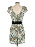Assorted Brands 100% Polyester Print Teal Cocktail Dress Size XS (estimated) - photo 2