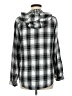 Boston Traders Plaid Silver Long Sleeve Blouse Size M - photo 2