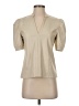 Steve Madden 100% Polyurethane Tan Short Sleeve Blouse Size XS - photo 1