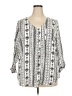Como Blu 100% Rayon White 3/4 Sleeve Blouse Size 2X - photo 1