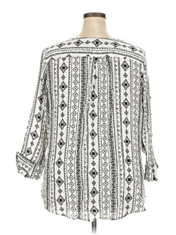 Como Blu 3/4 Sleeve Blouse (view 2)
