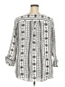 Como Blu 100% Rayon White 3/4 Sleeve Blouse Size 2X - photo 2