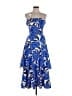 Milly Tropical Blue Cocktail Dress Size 10 - photo 1