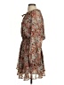 Fate 100% Polyester Paisley Brown Casual Dress Size S - photo 5
