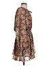 Fate 100% Polyester Paisley Brown Casual Dress Size S - photo 4