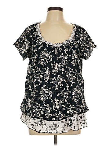 Art and Soul Short Sleeve Blouse (view 1)