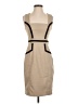 XOXO Stripes Tan Cocktail Dress Size 5 - 6 - photo 1