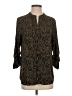 PREMISE 100% Polyester Camo Green 3/4 Sleeve Blouse Size S - photo 1