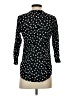 Maeve 100% Rayon Polka Dots Black Long Sleeve Blouse Size XS - photo 2