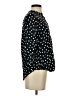 Maeve 100% Rayon Polka Dots Black Long Sleeve Blouse Size XS - photo 4
