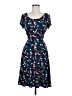 Leota Hearts Blue Casual Dress Size M - photo 1