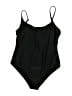 Unbranded Solid Black One Piece Swimsuit Size XL - photo 1