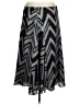 Vince Camuto 100% Polyester Chevron-herringbone Gray Formal Skirt Size 8 - photo 2