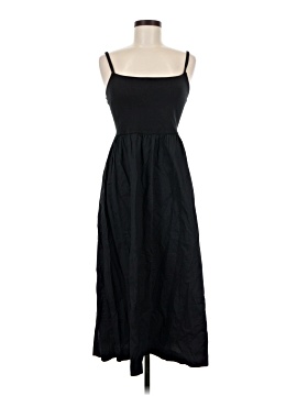 black homecoming dress strapless High-Waisted Faux-Wrap Linen-Blend Mini Skort main image 1