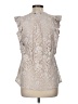 David Lerner Ivory Sleeveless Blouse Size M - photo 2