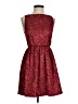 Alice + Olivia Animal Print Red Cocktail Dress Size 0 - photo 1