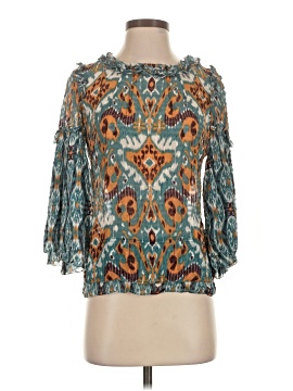 Tory Burch 3/4 Sleeve Silk Top