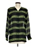 Chaus 100% Polyester Green Long Sleeve Blouse Size 6 - photo 1