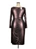 Ashley Stewart Metallic Brown Cocktail Dress Size 2X - photo 2